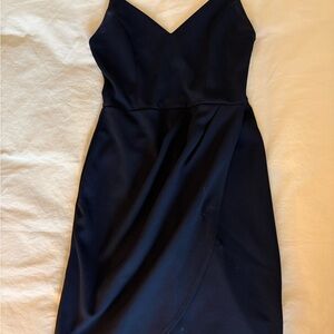 Lulu's Classic Black Strapless Dress